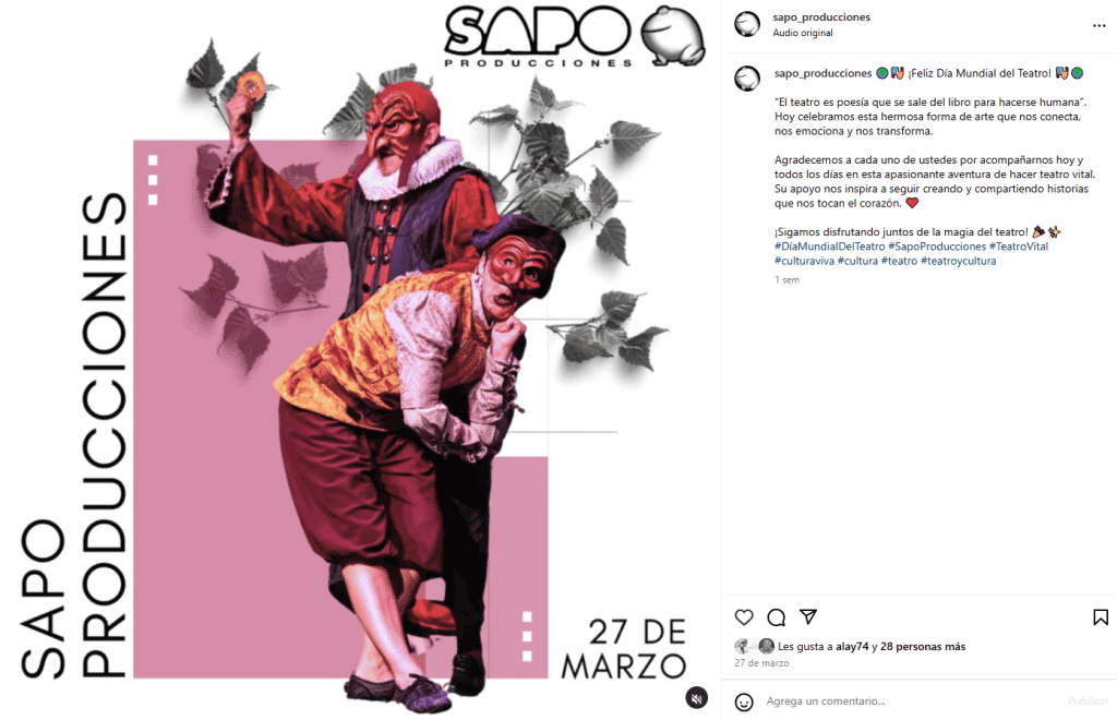 Sapo Producciones contenido desde Instagram